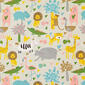 Jungle Party Print Fabric Tab Top Panel - image 2