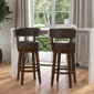 HH2 Home Lawton Wood & Upholstered Swivel Bar Height Stool - image 8