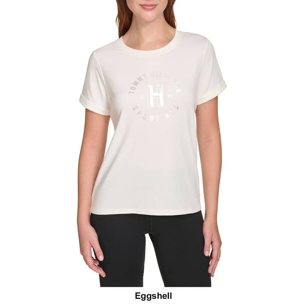Womens Tommy Hilfiger Sport Classic Set in Roll Cuff Foil Tee