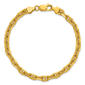 Gold over Sterling Silver Anchor Chain Bracelet - image 5