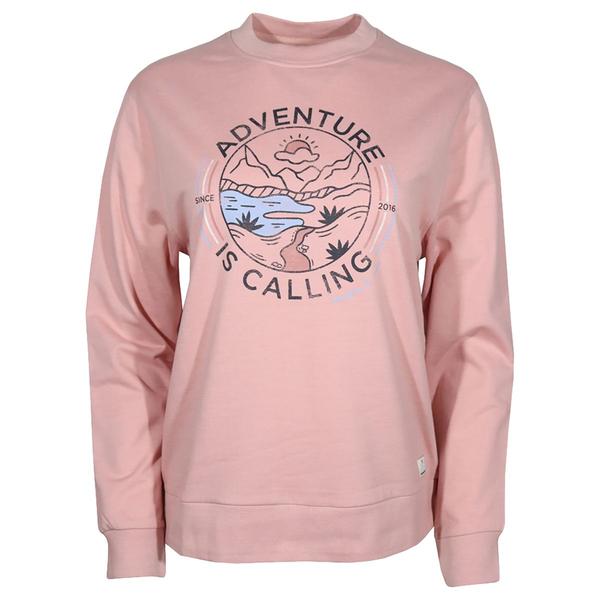 Womens Mountain & Isles Graphic Cvc Crewneck Sweatshirt