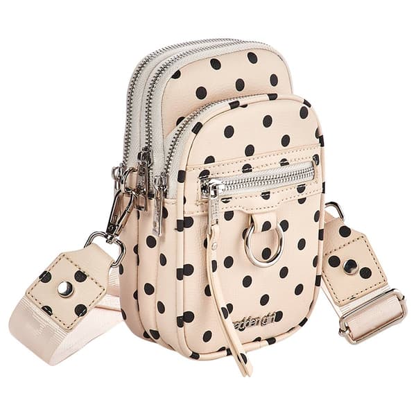Madden Girl Polka Dot North/South Crossbody