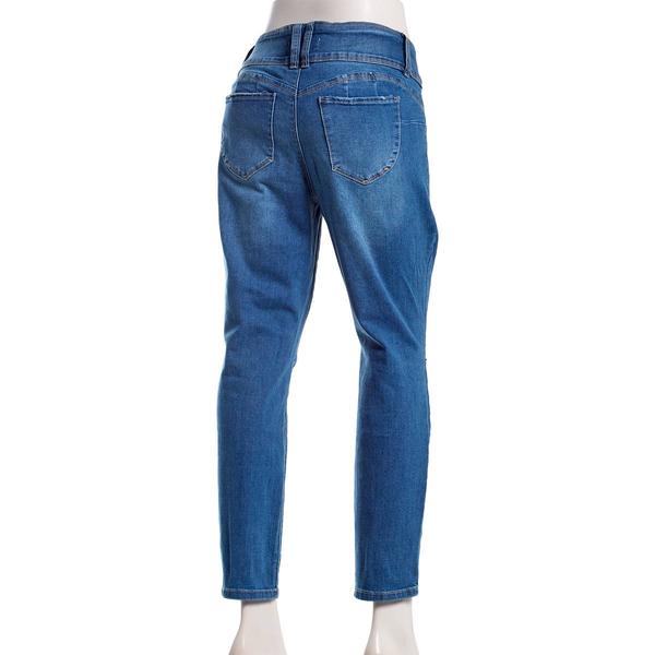 Petite Royalty Wanna Betta Butt Three Button Skinny Jeans