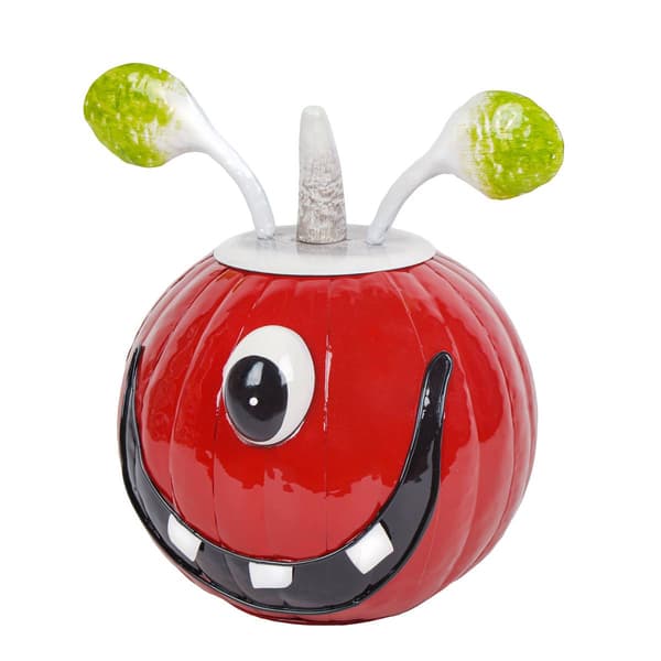 National Tree 11in. Halloween Single Eye Metal Pumpkin Décor