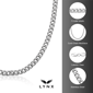 Mens Lynx Stainless Steel 7mm Foxtail Chain Necklace - image 5