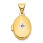 Gold Classics(tm) 14kt. Gold Diamond Locket - image 1