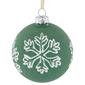 Northlight Seasonal 4ct. White Snowflake Christmas Ball Ornaments - image 4