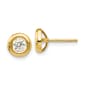 Gold Classics(tm) 14kt. Polished Cubic Zirconia Fancy Earrings - image 1