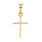 Unisex Gold Classics&#40;tm&#41; 14kt. Gold Polished Cross Pendant - image 1