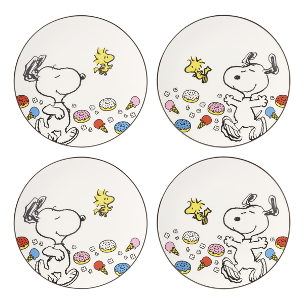 Lenox® Chef Snoopy Accent Plates - Set of 4 - image 