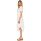 Plus Size Rabbit Rabbit Rabbit Hanky Hem Gauze Lace Midi Dress - image 3