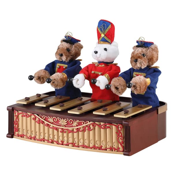 Mr. Christmas 10in. Animated Bandstand Bears