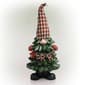 Alpine Christmas Tree Merry Gnome Statue - image 1