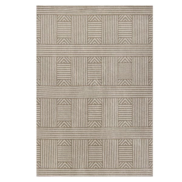 9th & Pike® Geometric Lines UV Treated Rectangular Rug