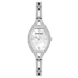 Armitron Analog Silver-Tone Crystal Bracelet Watch - 75-5902MPSV