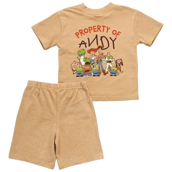 Toddler Boy Disney Pixar Toy Story Property of Andy Shorts Set