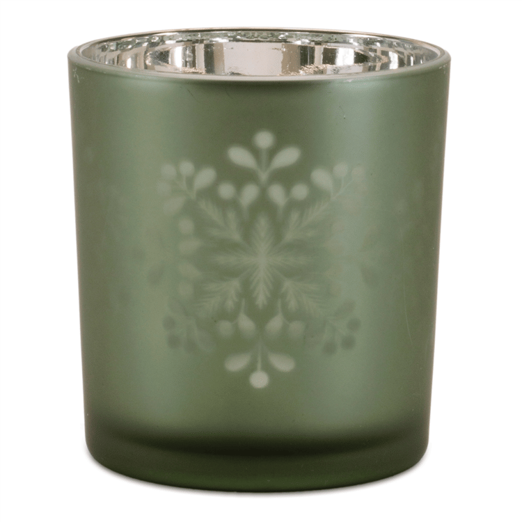 Melrose Frosted Snowflake Votive Holder - Set of 3