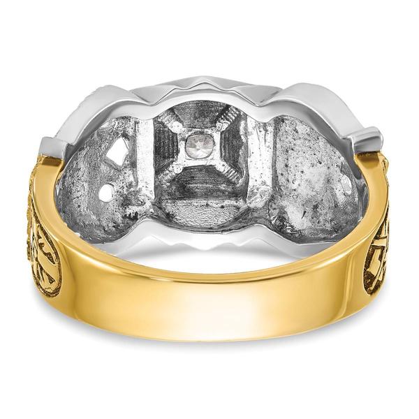 Mens Gentlemen’s Classics™ 14kt. Gold 1/5ctw. Diamond Rite Ring