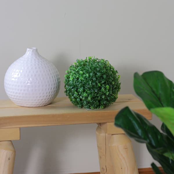 Northlight Seasonal 9 Two-Tone Artificial Boxwood Ball - image 