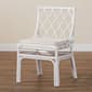 bali & pari Carwyn Bohemian White Rattan Dining Chair - image 9