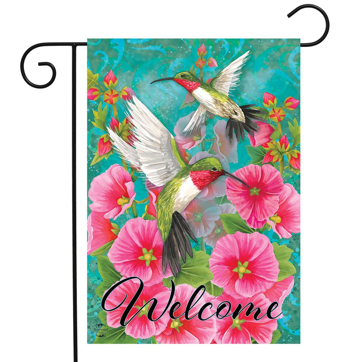 Briarwood Lane Hummingbird Dance Garden Flag