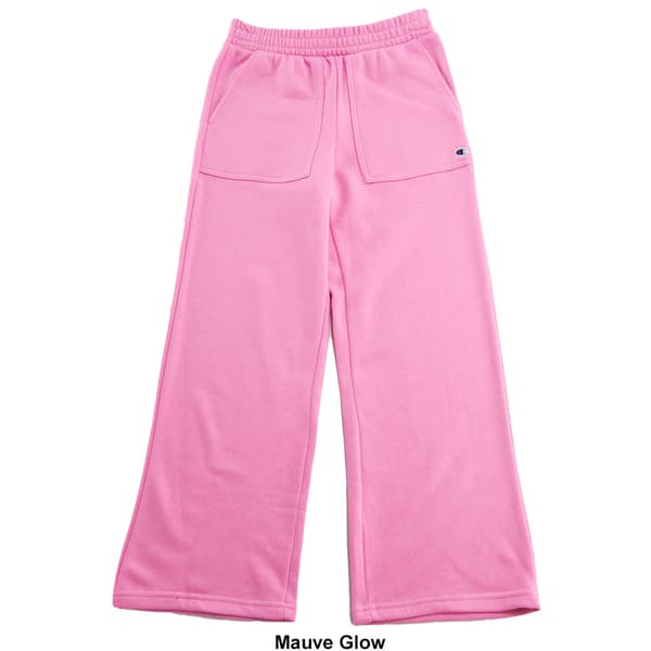 Girls &#40;7-16&#41; Champion&#174; Solid Wide Leg Large Pocket Sweatpants