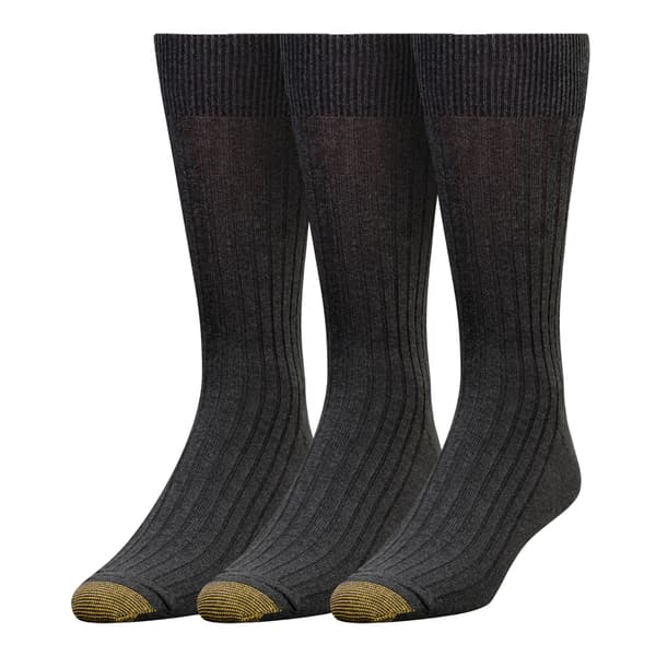 Mens Gold Toe&#174; 3pk. Canterbury Dress Crew Socks