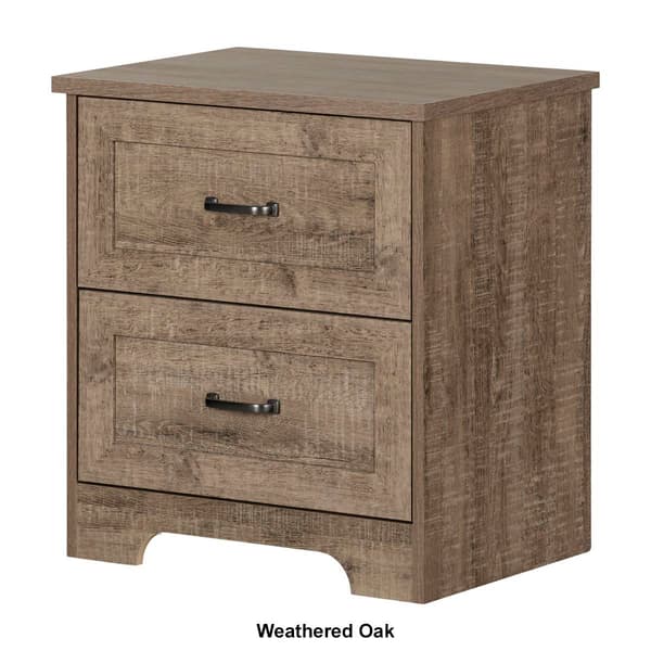 South Shore Prairie 2-Drawer Nightstand