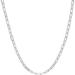 18in. Sterling Silver Paperclip Chain Necklace