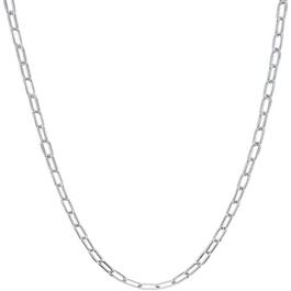 18in. Sterling Silver Paperclip Chain Necklace