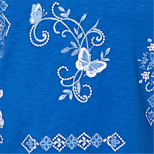 Plus Size Alfred Dunner The Royal Treatment Embroidered Blouse