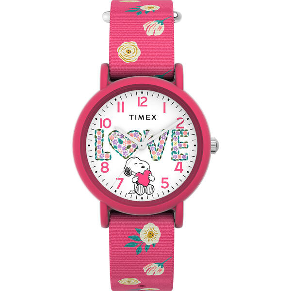Timex x Peanuts&#40;R&#41; Color Rush Floral Fabric Strap Watch-TW2W83200JT - image 