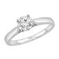 Nova Star&#174; Sterling Silver Lab Grown Diamond Solitaire Ring - image 2
