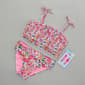 Girls (7-16) Kensie Floral Ruched Bikini 2pc. Swim Set - image 1