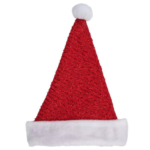 Northlight Seasonal Striped Santa Hat with Pom Pom - image 
