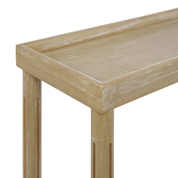 New Ridge Home Goods Harrison Side End Tables w/ Shelf - Oak
