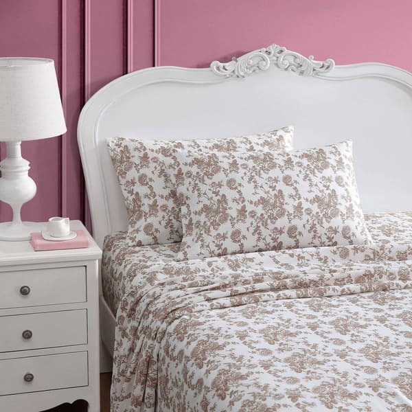 Betsey Johnson Garden Toile Sheet Set - image 