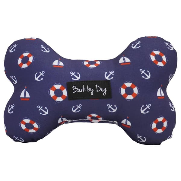Bark by Dog Nautical Dog Bone Toy - image 