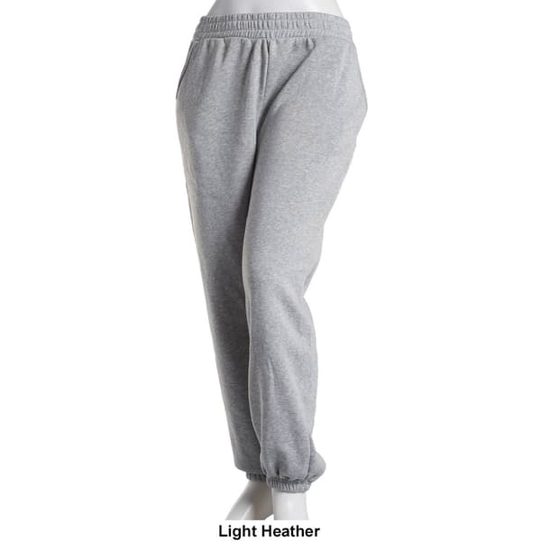 Juniors Plus Moral Society Solid Basic Fleece Joggers