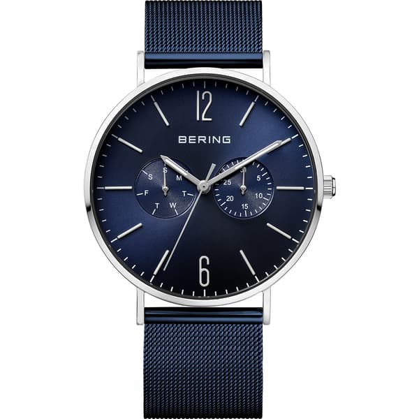 Mens BERING Blue Bracelet & Dial Watch - 14240-303 - image 