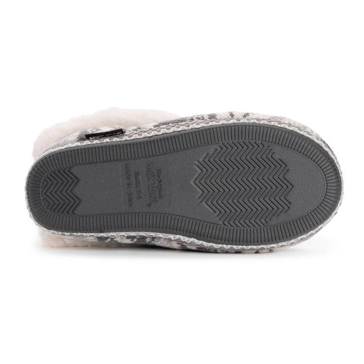 Womens MUK LUKS® Melinda Boot Slippers - Grey Snowflake