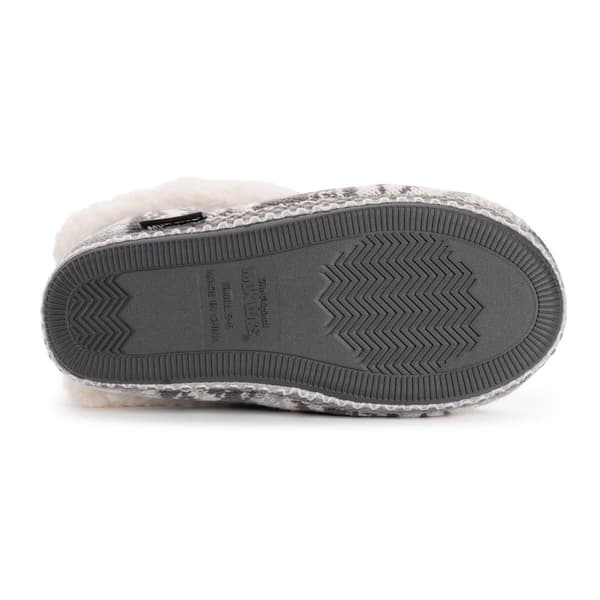 Womens MUK LUKS&#174; Melinda Boot Slippers - Grey Snowflake