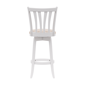 HH2 Home Savana White Wood Swivel Bar Height Stool - image 5