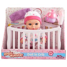 Little Darlings 8in. Magic Nursery Doll in Crib