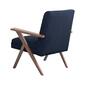 Coaster Monrovia Dark Blue and Walnut Wooden Arms Accent Chair - image 7