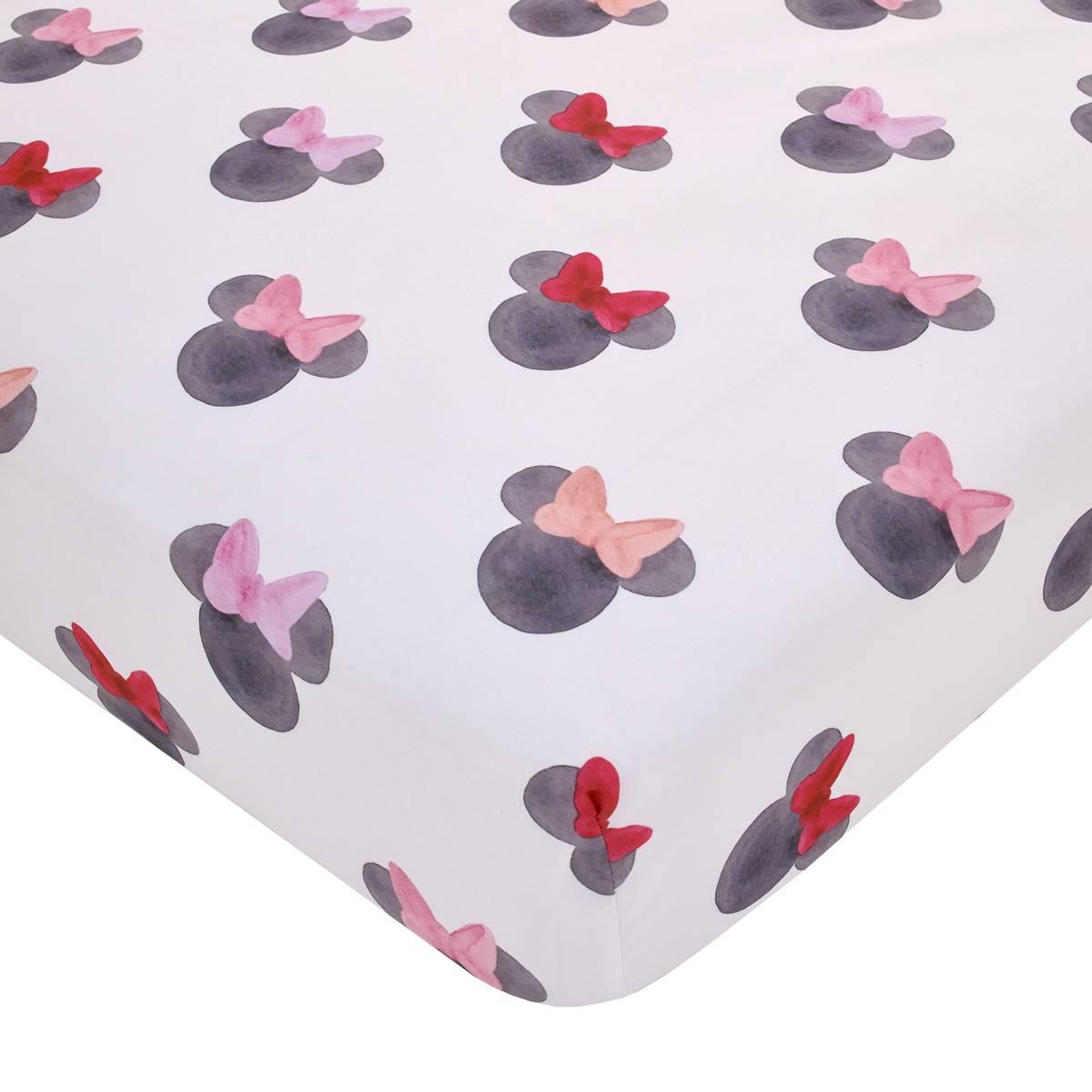 Disney Minnie Mouse Ears Fitted Crib Sheet