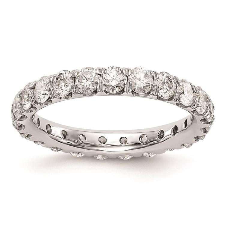 Pure Fire 14kt. White Gold Lab Grown Diamond Eternity Band
