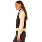 Womens Democracy Rib Knit Sleeve Mix Media Denim Jacket - image 3