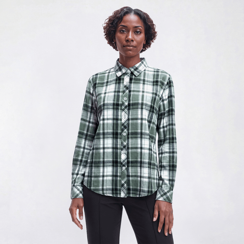Womens Hasting & Smith Long Sleeve Plaid Flannel - Urban Chic - image 