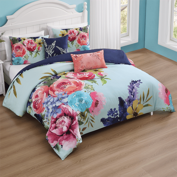 Bebejan Aqua Fiesta 5pc. Reversible Comforter Set